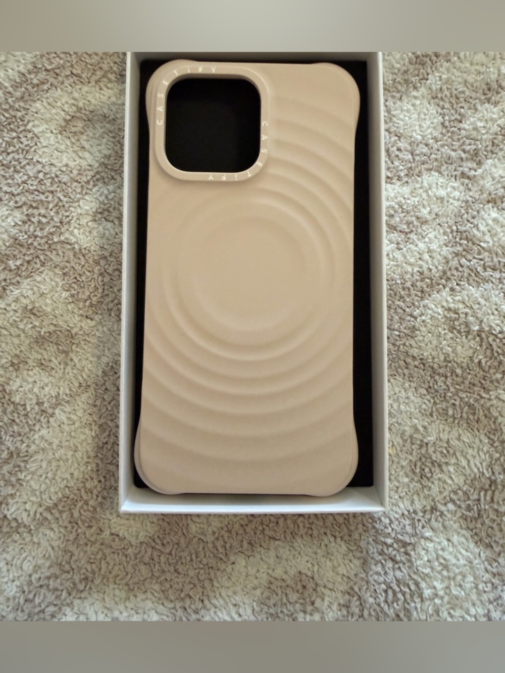 Casetify iphone 16 pro max oat case NEW- silicone - like new!!